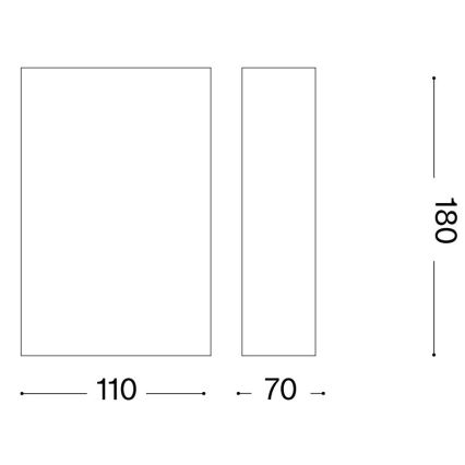 Ideal Lux - Wandleuchte FLASH 1xG9/40W/230V weiß