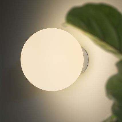 Ideal Lux - Wandleuchte MAPA 1xE27/42W/230V Ø 20 cm weiß