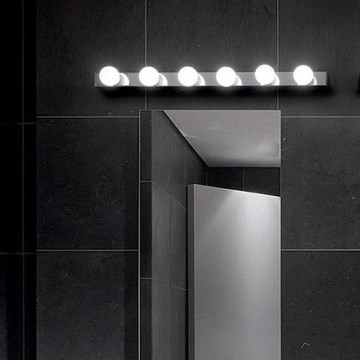 Ideal Lux - Wandleuchte PRIVE 6xE14/40W/230V glänzendes Chrom