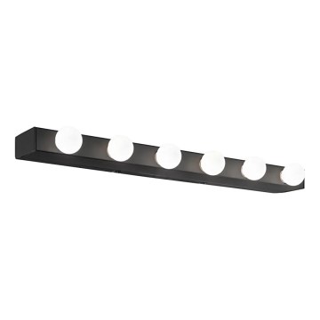 Ideal Lux - Wandleuchte PRIVE 6xE14/40W/230V schwarz