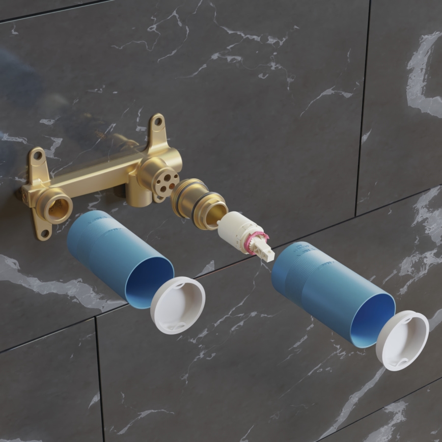 Ideal Standard A1313NU - Corpo di incasso per miscelatore da lavabo BUILT-IN, blu