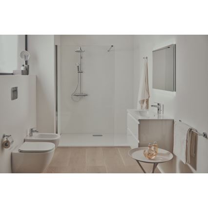 Ideal Standard A7208AA - Set doccia con miscelatore termostatico CERATHERM T25, cromo lucido