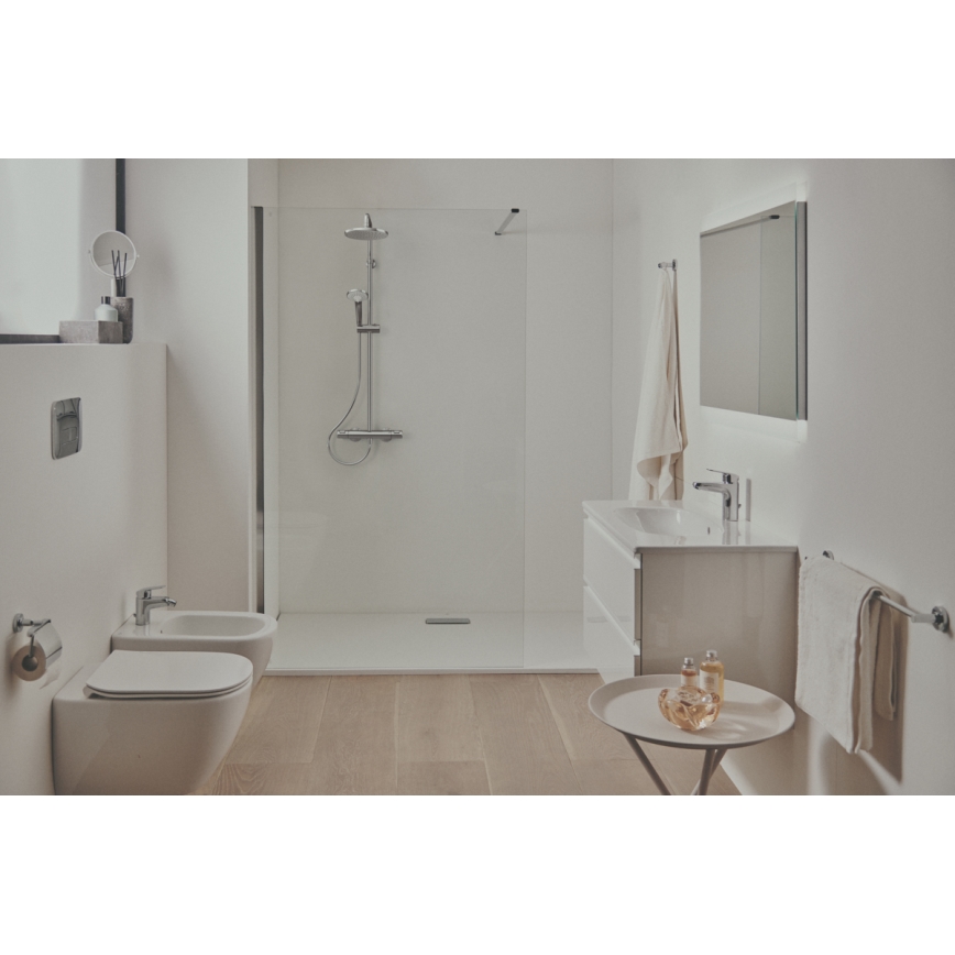 Ideal Standard A7208AA - Set doccia con miscelatore termostatico CERATHERM T25, cromo lucido