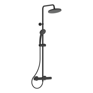 Ideal Standard A7545XG - Ensemble de douche avec mitigeur thermostatique CERATHERM T25 noir mat