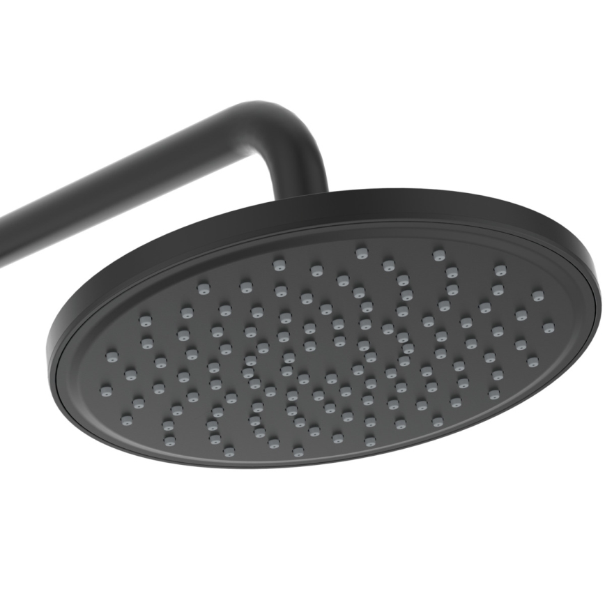 Ideal Standard A7545XG - Set doccia con miscelatore termostatico CERATHERM T25, nero opaco