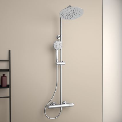 Ideal Standard A7565AA - Set doccia con miscelatore termostatico CERATHERM T50 cromo lucido