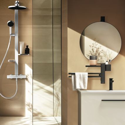 Ideal Standard BD583SI - Ensemble de douche avec mitigeur thermostatique CERATHERM ALU+ argenté