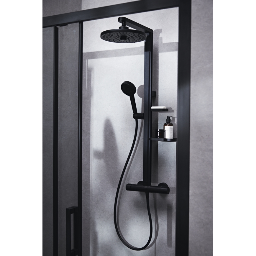 Ideal Standard BD583XG -  Duschset mit CERATHERM ALU+ Armatur matt schwarz