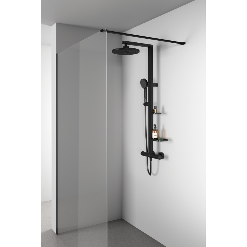 Ideal Standard BD583XG -  Duschset mit CERATHERM ALU+ Armatur matt schwarz