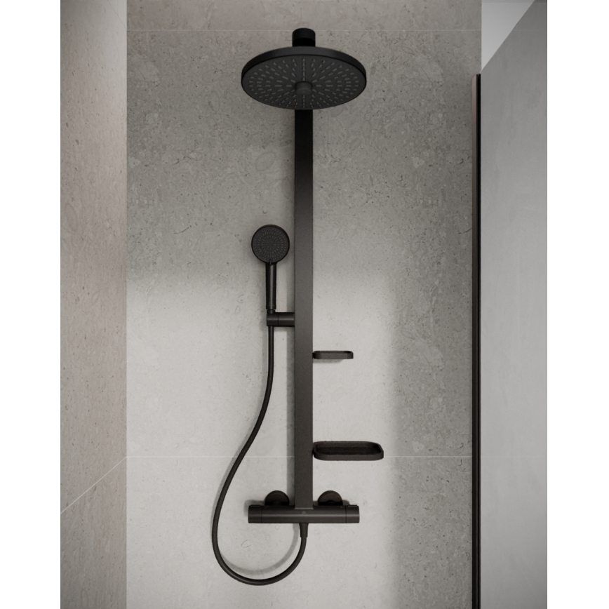 Ideal Standard BD583XG -  Duschset mit CERATHERM ALU+ Armatur matt schwarz