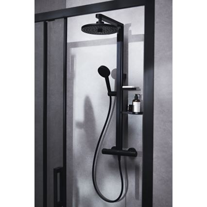 Ideal Standard BD583XG - Set doccia con miscelatore CERATHERM ALU+ nero opaco