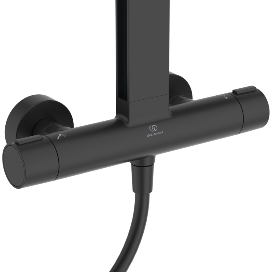 Ideal Standard BD583XG - Set doccia con miscelatore CERATHERM ALU+ nero opaco