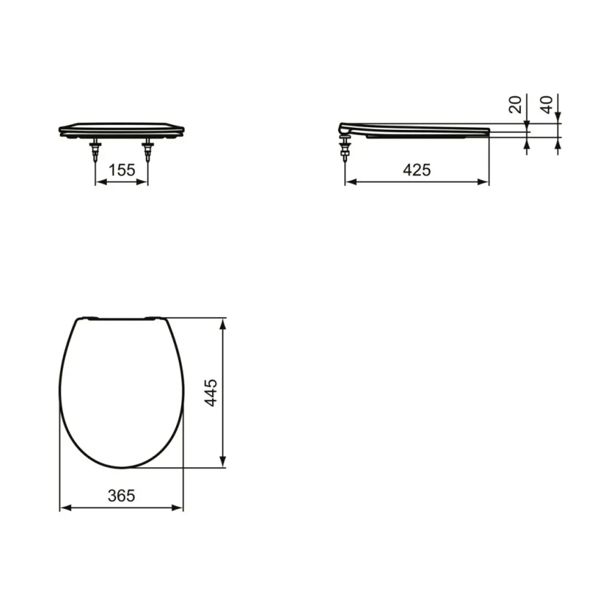 Ideal Standard E131801 - WC-Sitz SoftClose weiß