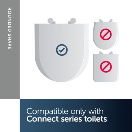 Ideal Standard E712801 - Sedile per WC CONNECT, bianco