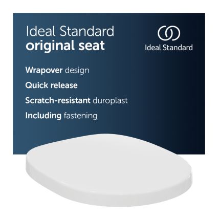 Ideal Standard E712801 - Sedile per WC CONNECT, bianco