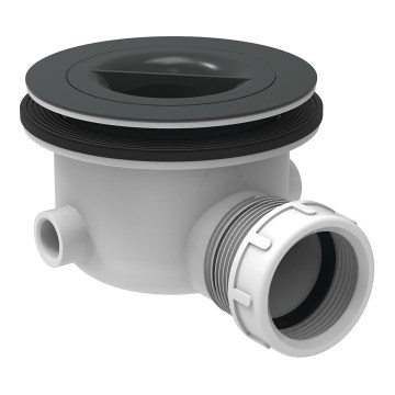 Ideal Standard K936367 - Sifone per piatto doccia 9 cm nero/bianco