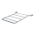 Ideal Standard R6378AA - Grille métallique pour évier suspendu, chrome mat