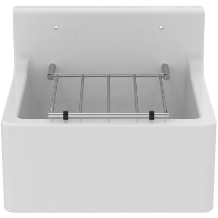 Ideal Standard S593901 - Lavabo sospeso con scarico a griglia DOURO 45,5x38 cm ceramica/bianco
