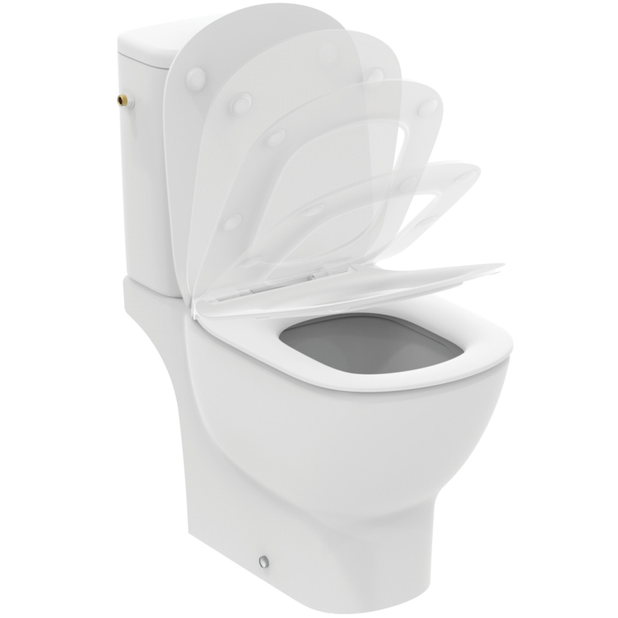 Ideal Standard T352701 - Sedile per WC SoftClose TESI, bianco
