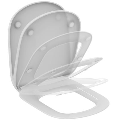 Ideal Standard T352901 - Sedile per WC TESI a chiusura rallentata, bianco