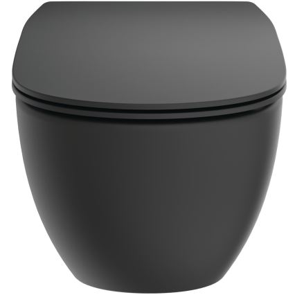 Ideal Standard T3546V3 - TESI Wand‑WC mit SoftClose‑WC‑Sitz, Keramik/Schwarz