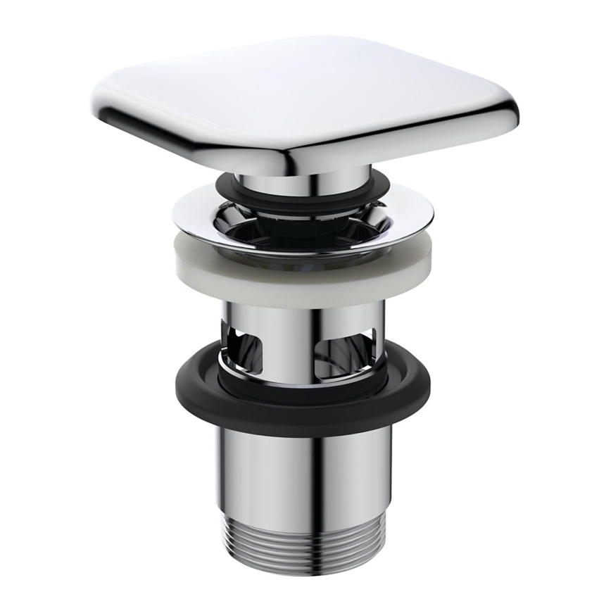 Ideal Standard T3629AA - Bonde de lavabo CLICK-CLACK 8,5 cm chrome brillant