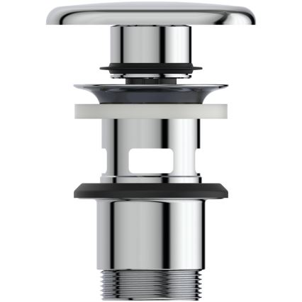 Ideal Standard T3629AA - Bonde de lavabo CLICK-CLACK 8,5 cm chrome brillant