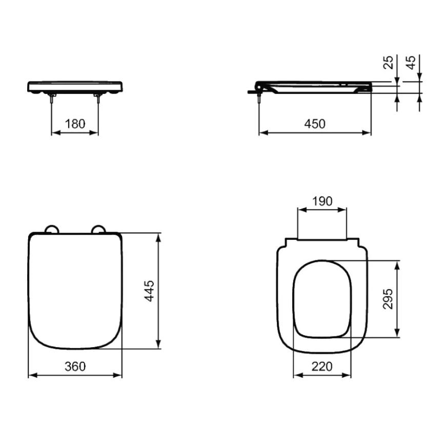 Ideal Standard T468301 - Abattant de toilette SoftClose I.LIFE B blanc