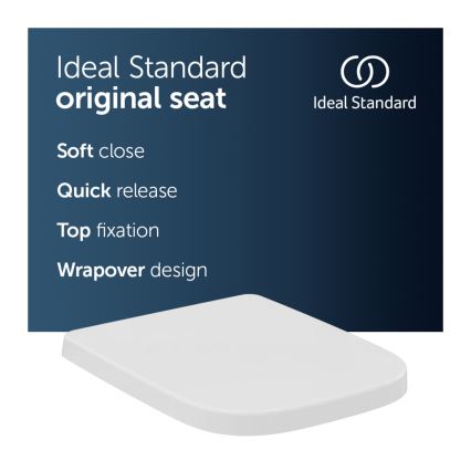 Ideal Standard T468301 - Sedile WC SoftClose I.LIFE B bianco