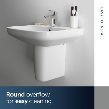 Ideal Standard T470501 - Lavabo sospeso I.LIFE A 60x48 cm ceramica/bianco