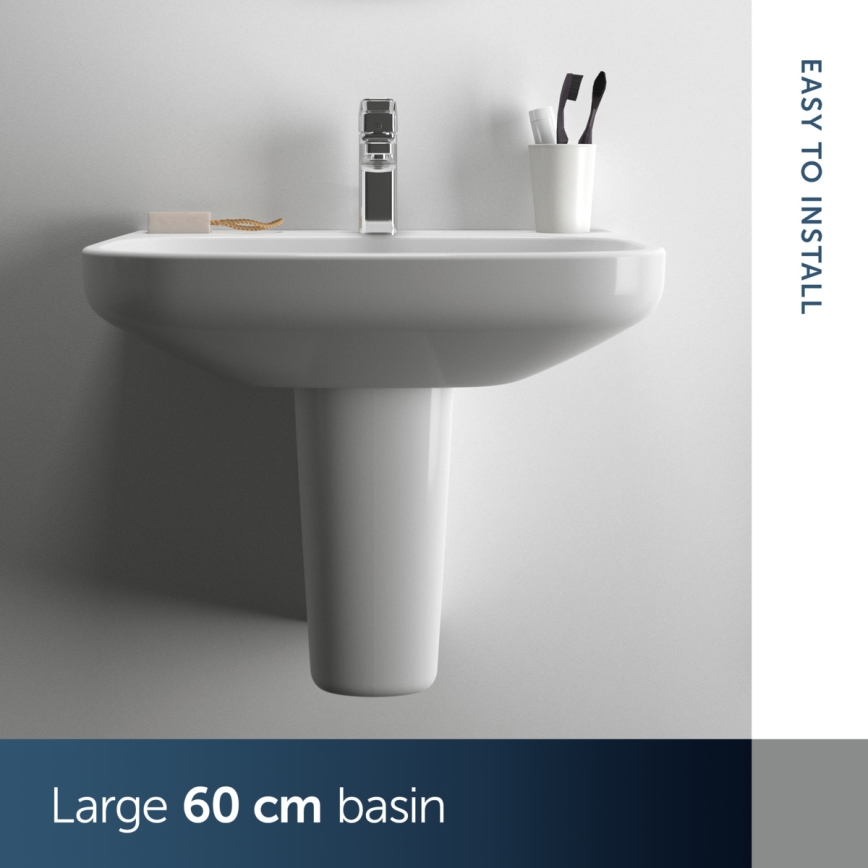 Ideal Standard T470501 - Lavabo suspendu I.LIFE A 60x48 cm céramique/blanc
