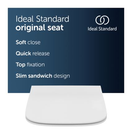Ideal Standard T500301 - Abattant WC SoftClose I.LIFE B blanc