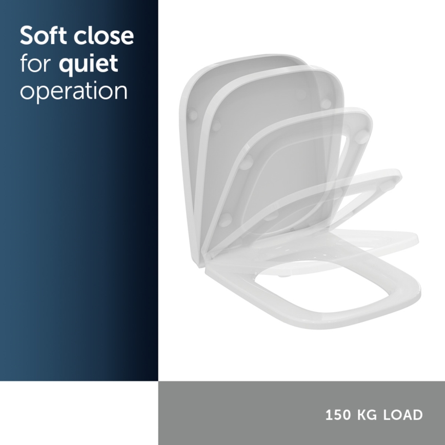 Ideal Standard T500301 - Sedile per WC SoftClose I.LIFE B bianco