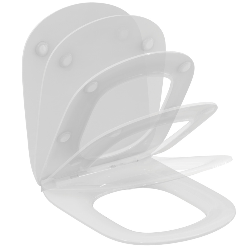 Ideal Standard T552201 - Sedile per WC TESI SoftClose, bianco