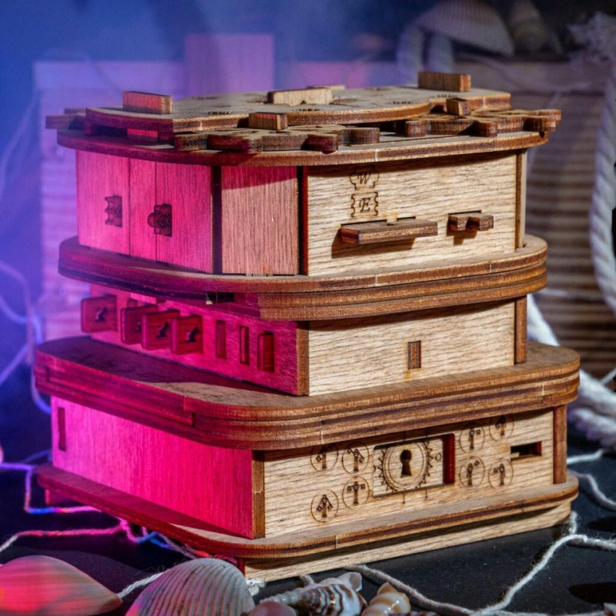 iDventure - Boîte de puzzle en bois Davy Jones