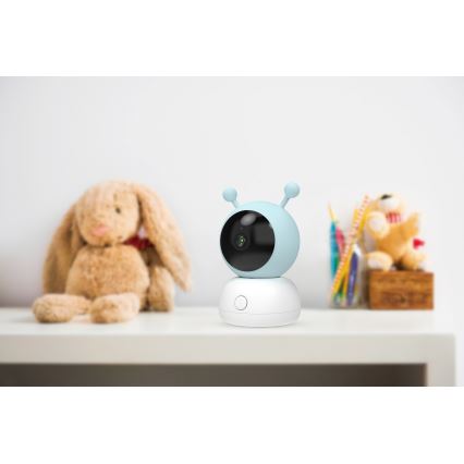 Smartes Babyphone mit Bewegungsmelder 2K 5V Wi-Fi Tuya rosa/blau