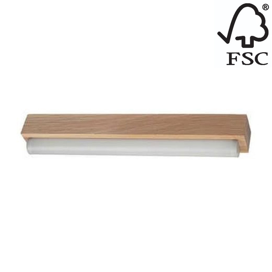 Illuminazione a LED per specchi da bagno AQUAVIVA LED/6W/230V 39 cm IP44 quercia – FSC certificato