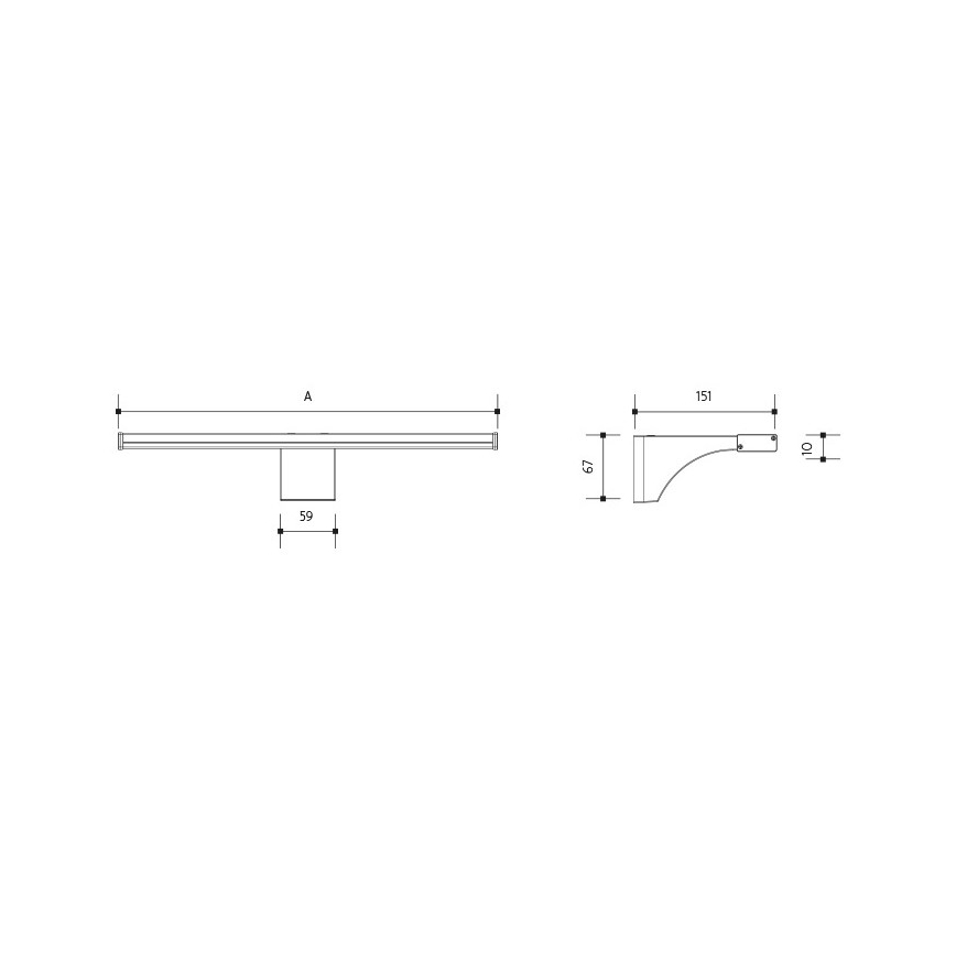 Illuminazione a LED per specchi da bagno ELESAR LED/8W/230V IP44 3000K