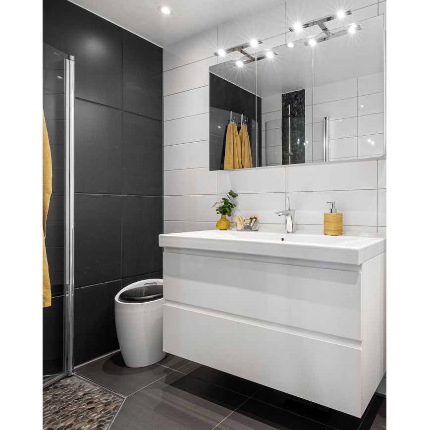 Illuminazione a LED per specchi da bagno LED/5W/230V 4000K 30 cm IP44 cromo lucido