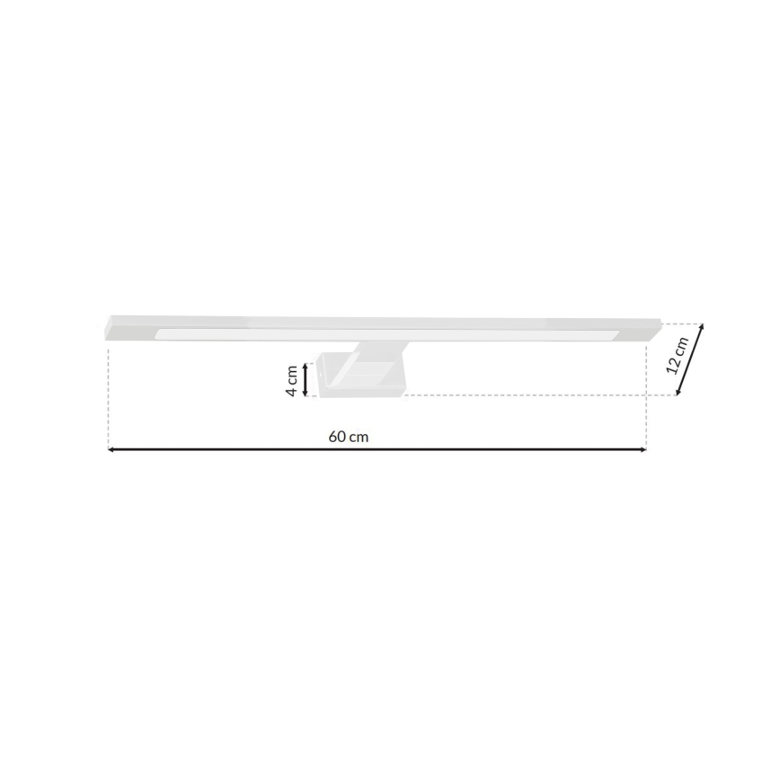Illuminazione a LED per specchi da bagno SHINE LED/12W/230V IP44 bianco