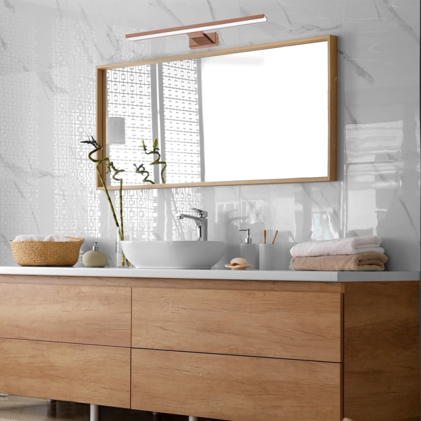 Illuminazione a LED per specchi da bagno SHINE LED/13,8W/230V IP44 Oro rosa