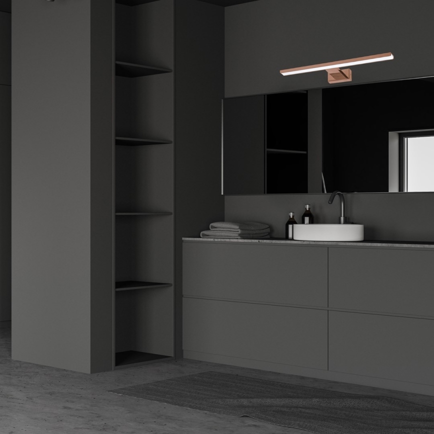 Illuminazione a LED per specchi da bagno SHINE LED/13,8W/230V IP44 Oro rosa
