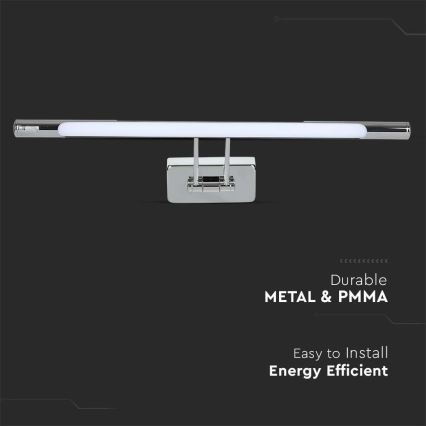 Illuminazione a LED per specchi LED/9W/230V 3000K 50cm cromo lucido