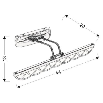 Illuminazione a LED per specchi MOVE LED/6W/230V