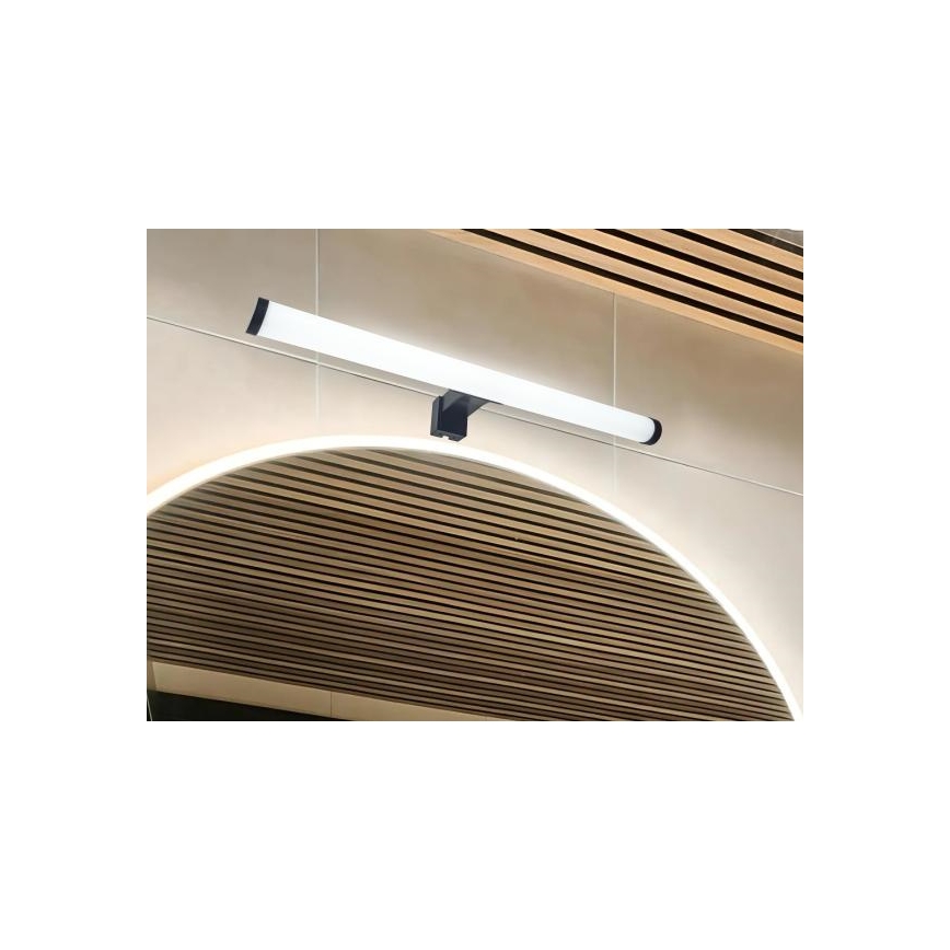 Illuminazione LED per specchio da bagno, 10 W, 230 V, 45 cm, IP44, nero