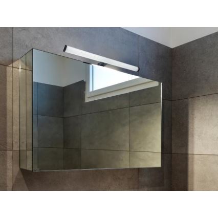 Illuminazione LED per specchio da bagno, 10 W, 230 V, 45 cm, IP44, nero