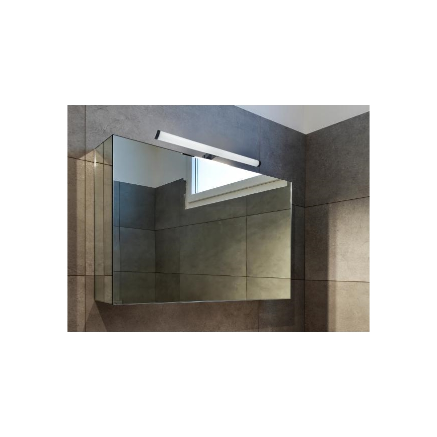 Illuminazione LED per specchio da bagno, 10 W, 230 V, 45 cm, IP44, nero