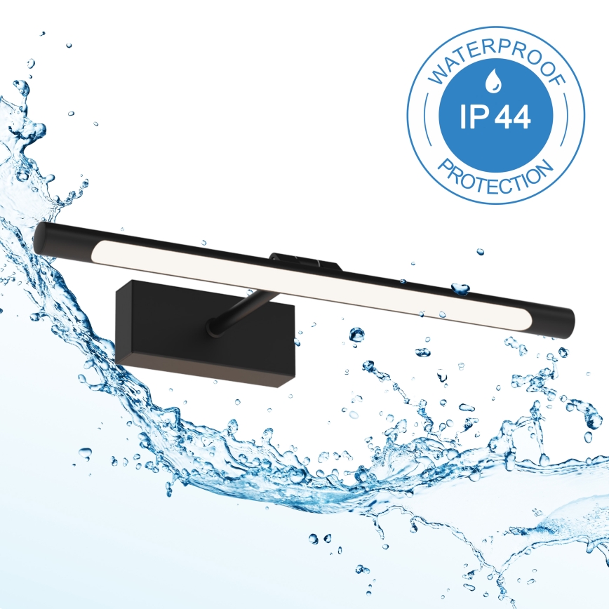 Illuminazione LED per specchio da bagno MIRROR LED/6W/230V 4000K IP44 40 cm nero
