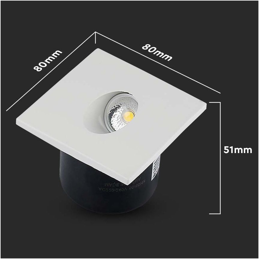 Illuminazione LED scale LED/3W/230V 4000K bianco