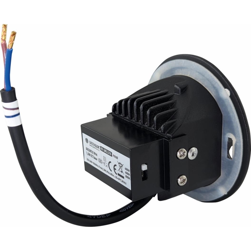 Illuminazione scale LED da esterno DECENTLY LED/1,5W/230V 3000/4000/6000K IP44 nero